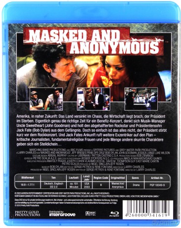 Masked and Anonymous (Jeźdzcy Apokalipsy) [Blu-Ray]