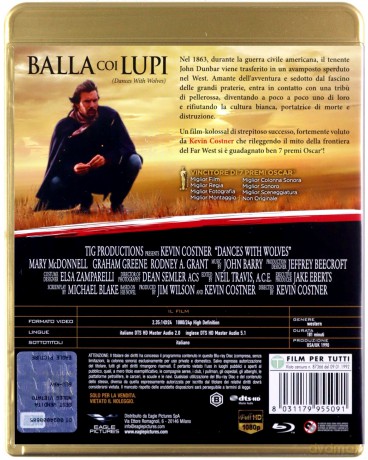 Dances with Wolves (Tańczący z wilkami) [Blu-Ray]