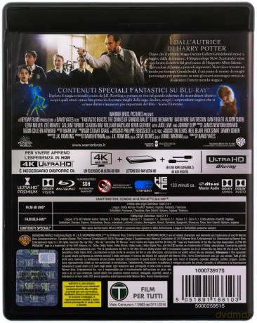 Fantastic Beasts: The Crimes of Grindelwald (Fantastyczne zwierzęta: Zbrodnie Grindelwalda) [Blu-Ray]