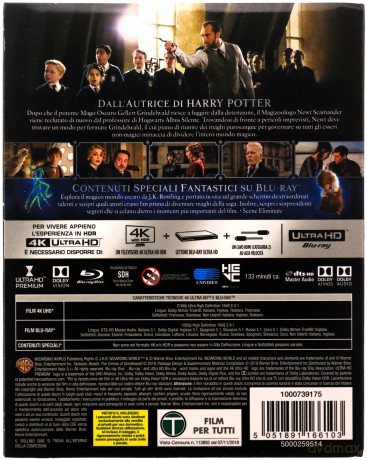 Fantastic Beasts: The Crimes of Grindelwald (Fantastyczne zwierzęta: Zbrodnie Grindelwalda) [Blu-Ray]
