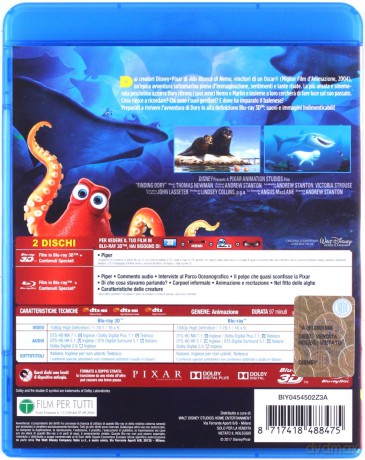Finding Dory (Gdzie jest Dory?) [Blu-Ray 3D]+[Blu-Ray]