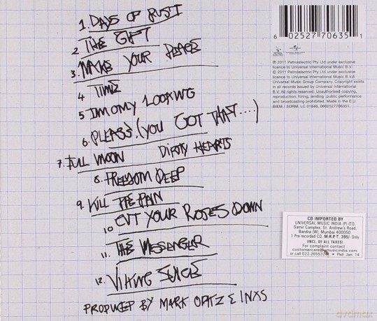 INXS: Full Moon, Dirty Hearts (2011) (Remastered) [CD]