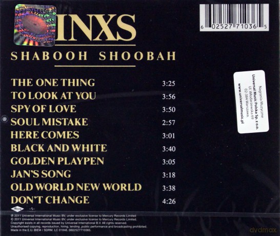 INXS: Shabooh Shoobah [CD]