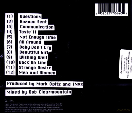 INXS: Welcome To Wherever You Are (2011) (Remastered) [CD]