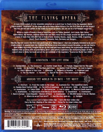 Avantasia: Flying Opera-Around The World [Blu-Ray]