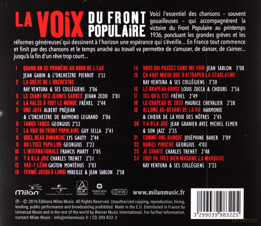 La Voix du Front Populaire [CD]