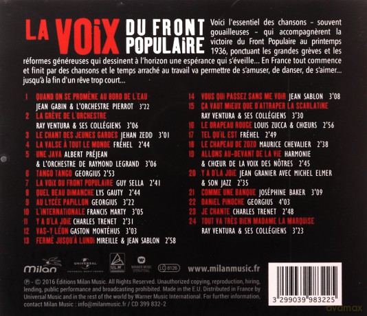La Voix du Front Populaire [CD]