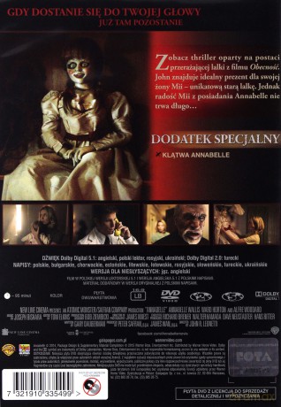 Annabelle / Narodziny zła / Wraca do domu Pakiet [3DVD] 