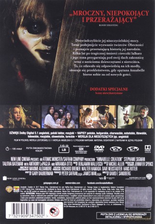 Annabelle / Narodziny zła / Wraca do domu Pakiet [3DVD] 