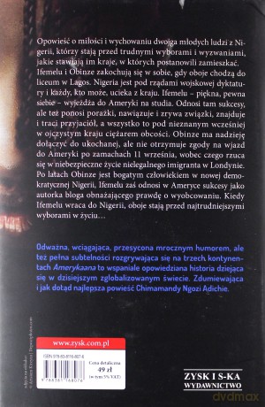 Amerykaana - Chimamanda Ngozi Adichie [KSIĄŻKA]