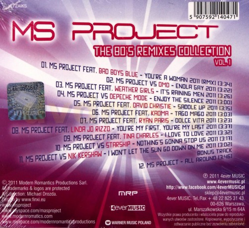 MS Projekt: The 80's Remixes Collection Vol.1 [CD]