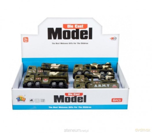 Auto wojskowe metalowe 16 cm