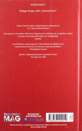 Dziedzictwo (Tom 2) Najstarszy - Christopher Paolini [KSIĄŻKA]