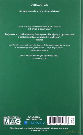 Dziedzictwo (Tom 4) Dziedzictwo - Christopher Paolini [KSIĄŻKA]
