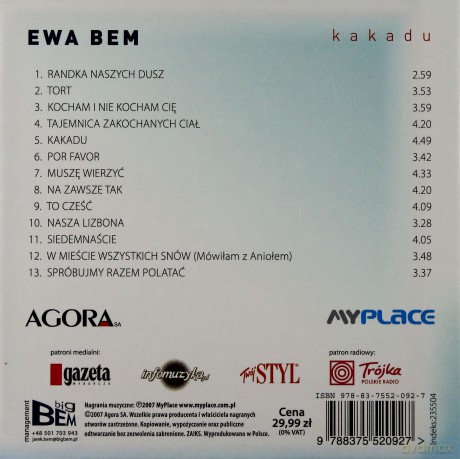 Ewa Bem: Kakadu (digibook) [CD]
