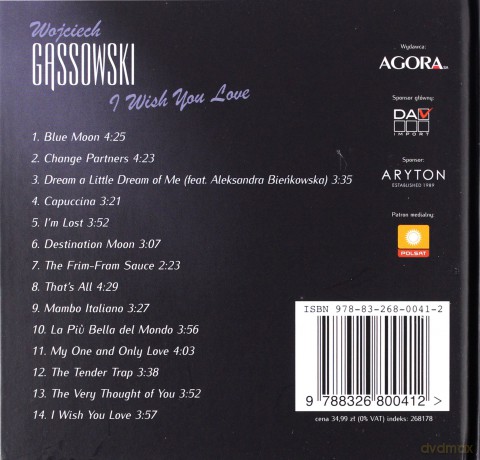 Wojciech Gąssowski: I Wish You Love [książka]+[CD]