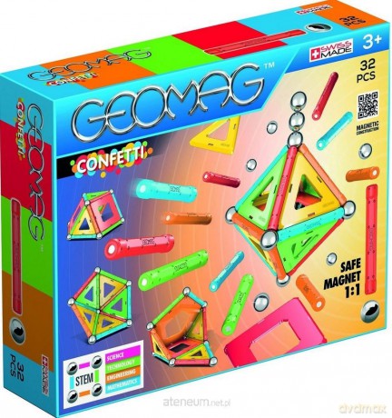 Geomag Klocki magnetyczne Confetti 32 el. [KLOCKI]