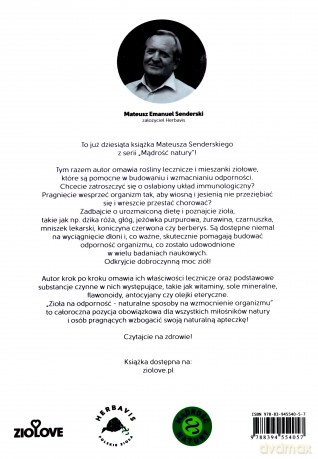 Herbavis (Tom 10) Zioła na odporność - Mateusz Emanuel Senderski [KSIĄŻKA]
