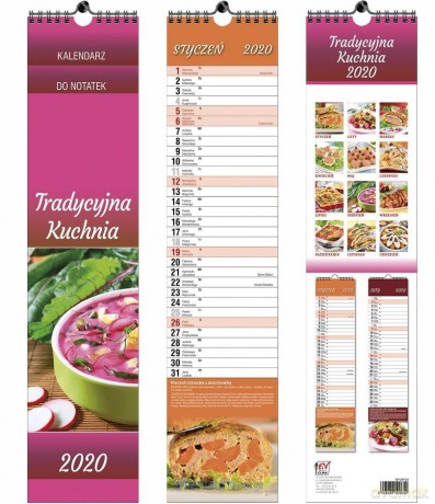 Kalendarz 2020 13 Plansz paskowy - Kuchnia [KALENDARZ]