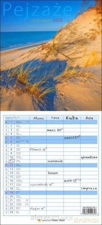 Kalendarz 2020 Wieloplanszowy - Pejzaże [KALENDARZ]