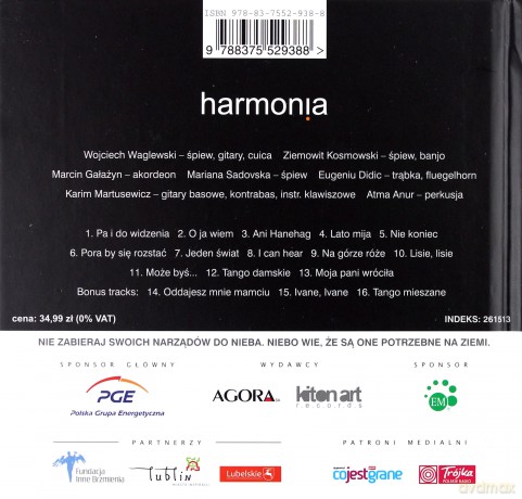 Waglewski / Kosmowski / Gałażyn / Sadowska: Harmonia (digibook) [CD]