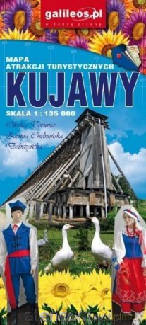 Mapa atrakcji turystycznych - Kujawy 1:135 000
