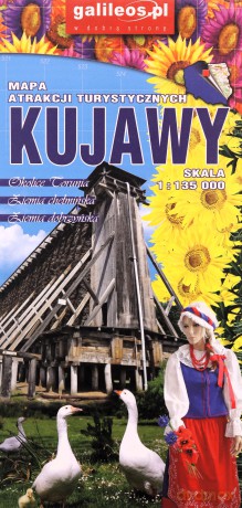 Mapa atrakcji turystycznych - Kujawy 1:135 000