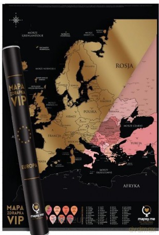 Mapa zdrapka Świat VIP