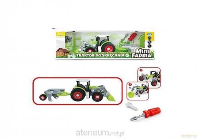 Mini Farma Traktor z przyczepą do skręcania
