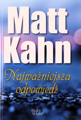Najważniejsza odpowiedź [KSIĄŻKA]