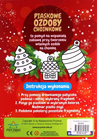 Piaskowe ozdoby choinkowe. Zestaw 2 [KSIĄŻKA]