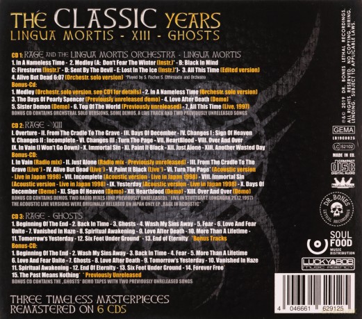 Rage: The Lingua Mortis Years Box [6CD]