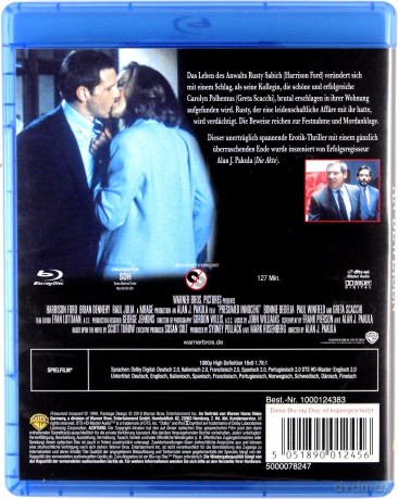 Presumed Innocent (Uznany za niewinnego) [Blu-Ray]