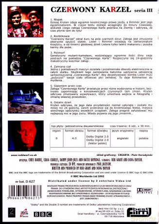 Czerwony Karzeł seria 3 (BBC) [DVD]