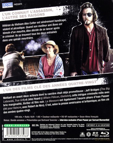 Cutter's Way (Sposób Cuttera) [Blu-Ray]