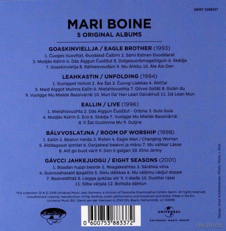 Mari Boine: 5 Original Albums [5CD]
