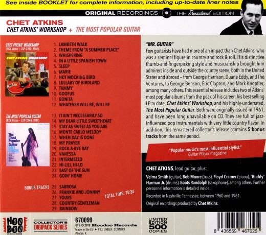 Chet Atkins: Chet Atkins Workshop + The Most Popular Guitar [CD]