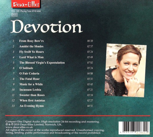 Ensemble Unmeasured: Devotion: Sacred And Secular Songs By Henry Purcell [CD]