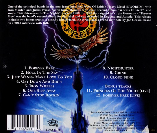 Saxon: Forever Free [CD]