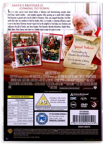 Fred Claus (Brat świętego Mikołaja) [DVD]