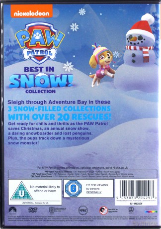 Paw Patrol: Best In Snow Christmas Boxset (Psi Patrol) [3DVD]