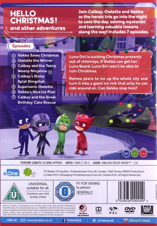 Pj Masks: Hello Christmas (Pidżamersi) [DVD]