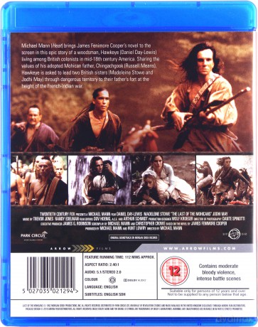 The Last of The Mohicans (Ostatni Mohikanin) [Blu-Ray]