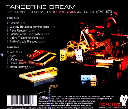 Tangerine Dream: Sunrise In The Third System [2CD]