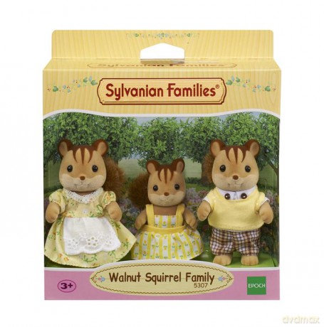 Sylvanian Families Rodzina wiewiórek (Tata, Mama, Dziecko)