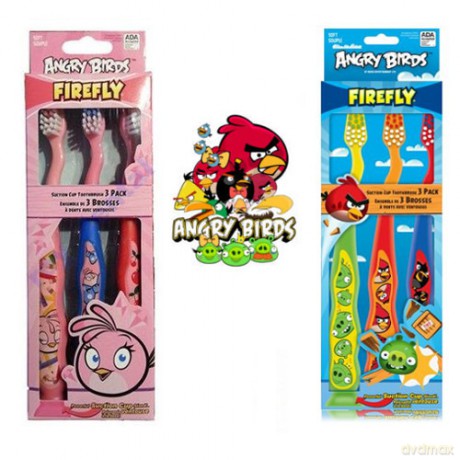 Angry Birds - 3pack szczoteczek do zębów