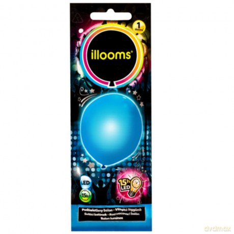 BALONY LED - Niebieskie 1 pak