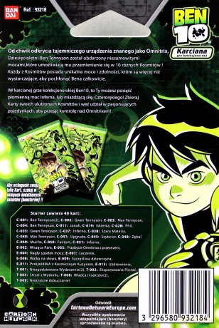 Ben 10 Classic Karty do gry, starter