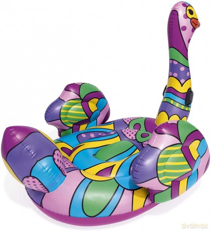 BESTWAY Dmuchany materac do pływania POP ART DESIGN 190x166 cm