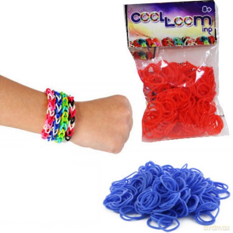 COOL LOOM Gumki kreatywne - jednokolorowe 100 szt. woreczek
